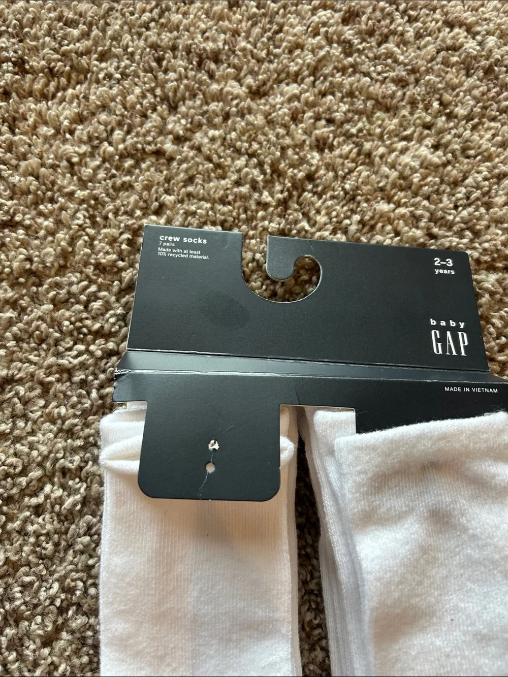 Baby Gap 2-3year crew socks